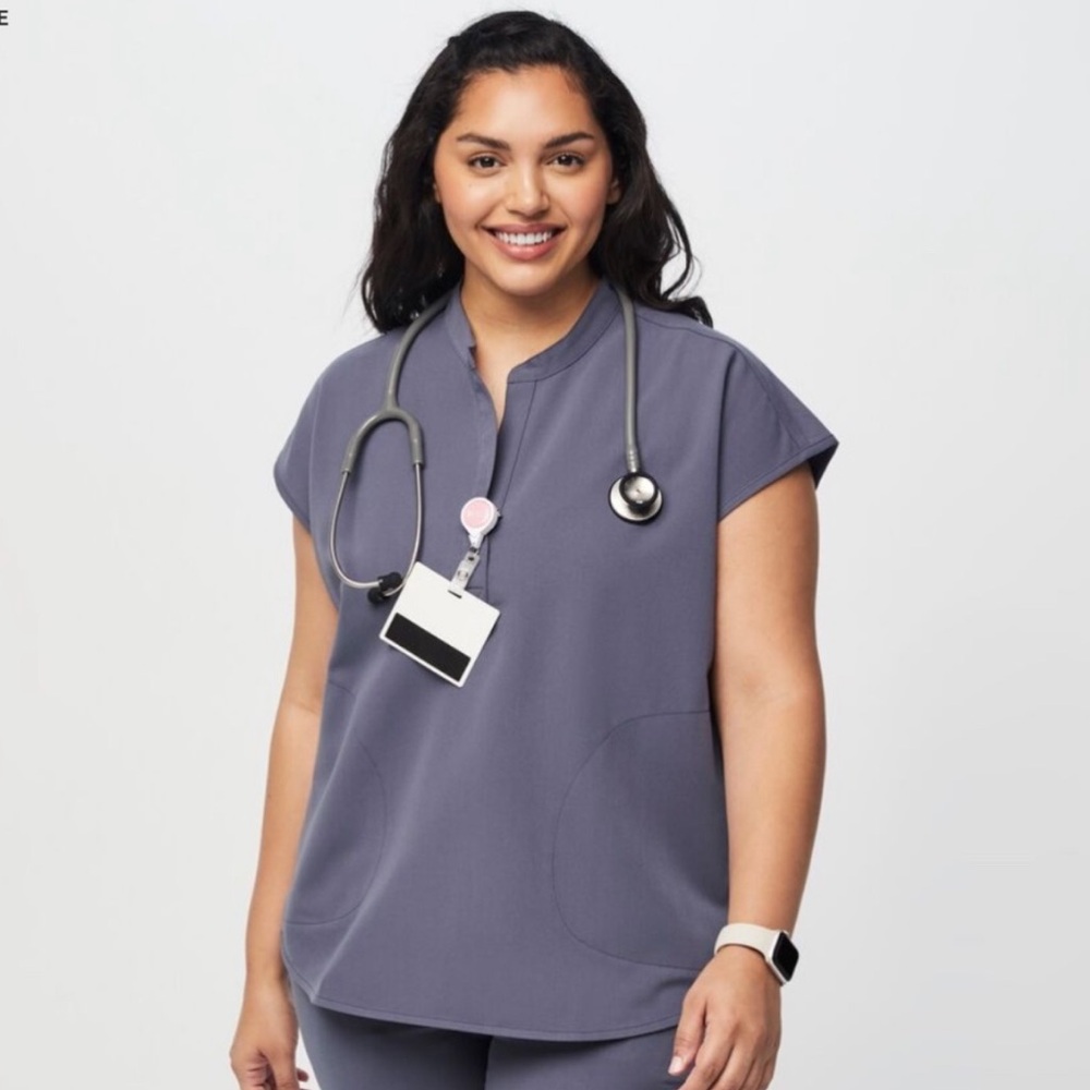 Figs Space Navy Rafaela top